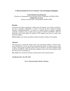 A Macroeconomia do Novo Consenso