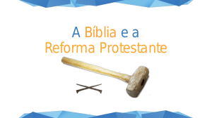 A Bíblia e a Reforma Protestante