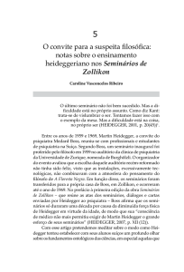 O convite para a suspeita filosófica: notas sobre o ensinamento