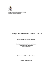 A Relação NATO/Rússia e o Tratado START III