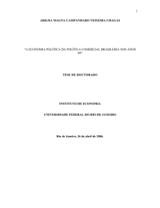 a economia política da política comercial brasileira nos anos 90