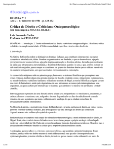 BuscaLegis.ccj.ufsc.br Critíca do Direito e Criticísmo