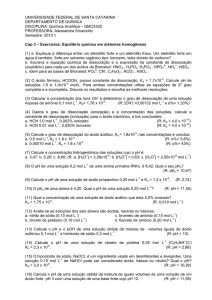 Cap3-lista - Lab. Química Analítica UFSC