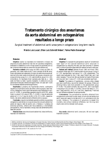 resultados a longo prazo - Jornal Vascular Brasileiro