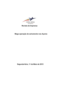 Mega operação de busca e salvamento nos Açores