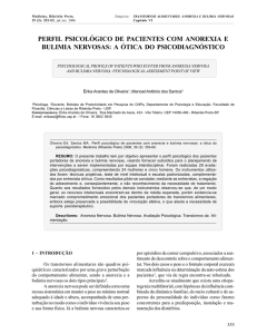 perfil psicológico de pacientes com anorexia e