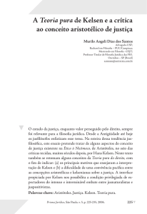 A Teoria pura de Kelsen e a crítica ao conceito aristotélico de justiça