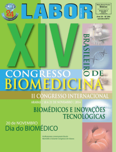 XIV Congresso Brasileiro de Biomedicina e II Congresso
