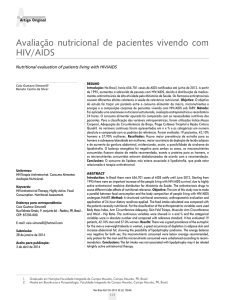 Avaliação nutricional de pacientes vivendo com HIV/AIDS