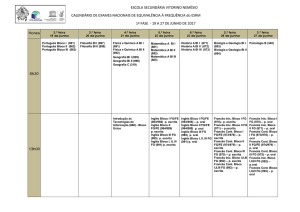 calendário exames 2017 1ª fase - ESRM 1