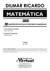 matemática - Apostilas Virtual