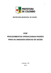 procedimento operacional padrão - Prefeitura de Colombo