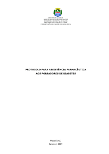protocolo para assistência farmacêutica aos portadores de diabetes