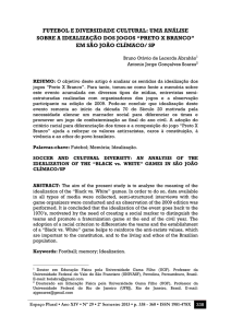 FUTEBOL E DIVERSIDADE CULTURAL: UMA ANÁLISE SOBRE A