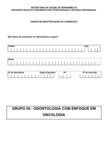 gr 50.1 odontologia com enfoque em oncologia