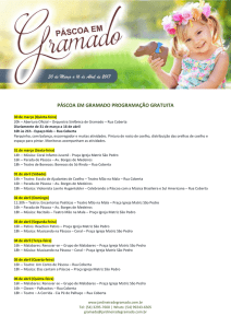 PÁSCOA EM GRAMADO PROGRAMAÇÃO GRATUITA