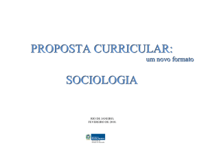 proposta curricular: sociologia