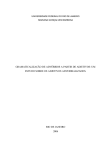 gramaticalização de advérbios a partir de adjetivos: um estudo