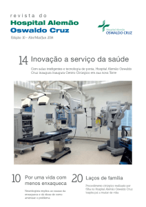 Inovação a serviço da saúde - Hospital Alemão Oswaldo Cruz
