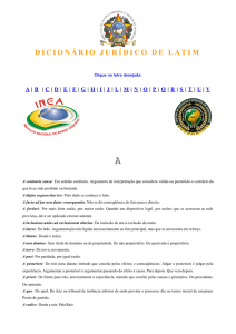 dicionário jurídico de latim