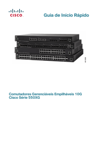 Cisco 550XG Series 10G Stackable Managed Switches Quick Start
