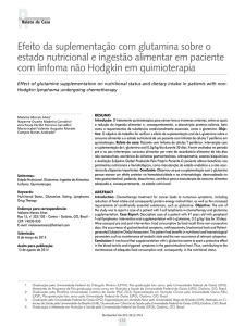 Efeito da suplementação com glutamina sobre o estado nutricional