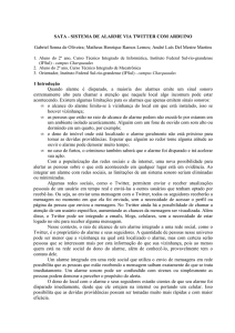 SATA – Sistema de Alarme via Twitter com Arduino.