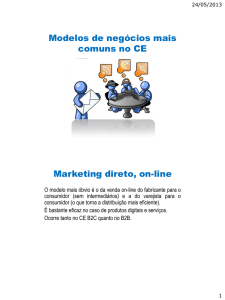 Modelos de negócios mais comuns no CE