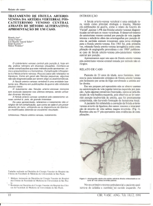 Tratamento de Fístula Arteriovenosa da Artéria Vertebral Pós
