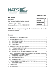 Sistema Integrado Inteligente de Infusão Contínua de Insulina