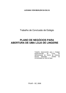 plano de negócios para abertura de uma loja de lingerie