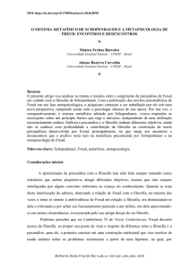 O sistema metafísico de Schopenhauer e a metapsicologia de Freud