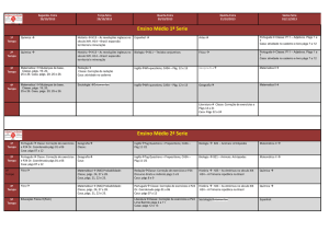 Ensino Médio 1ª Serie Ensino Médio 2ª Serie