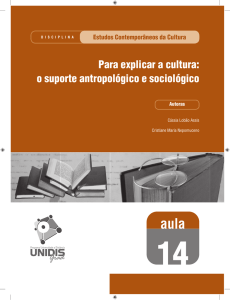 Para explicar a cultura: o suporte antropológico e sociológico