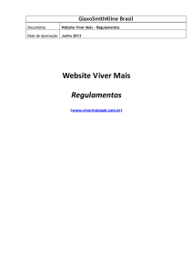 Website Viver Mais Regulamentos