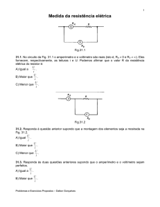 Medida da resistência elétrica