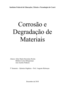 Corrosão e Degradação de Materiais