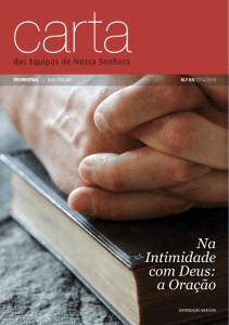 Na Intimidade com Deus: a Oração
