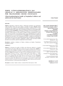 PERFIL CLÍNICO-EPIDEMIOLÓGICO DAS CRIANÇAS E