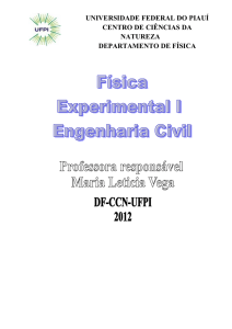 Física Experimental I - EC - Universidade Federal do Piauí