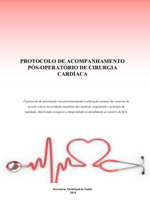 Protocolo de Cardiologia - Secretaria Municipal da Saúde