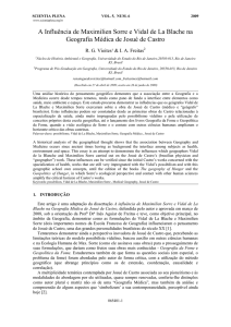 A Influência de Maximilien Sorre e Vidal de La