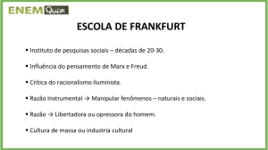ESCOLA DE FRANKFURT