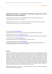 Diabetes Food Control – Um aplicativo móvel para - Arca