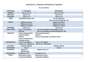 conteudo de 2 chamada e reposicao do 3 bimestre