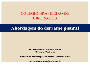 30-04-16 – Derrame Pleural – Dr Fernando Conrado Abrão