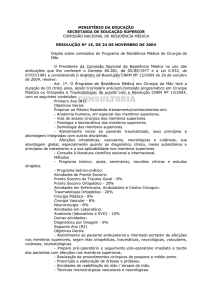 Resolução CNRM n. 16 de novembro de 2004.