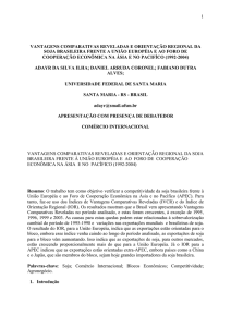 1 vantagens comparativas reveladas e orientação regional