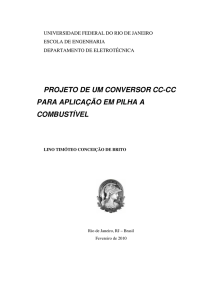 projeto de um conversor cc-cc para aplicação em