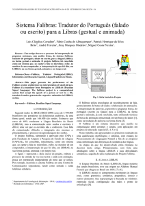 Sistema Falibras: Tradutor do Português (falado ou escrito) para a